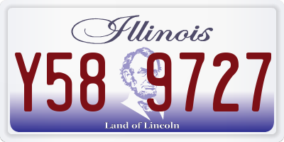 IL license plate Y589727