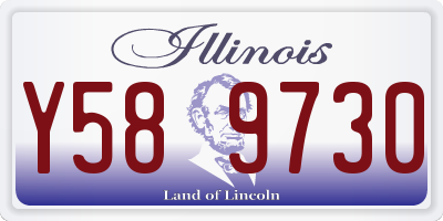 IL license plate Y589730
