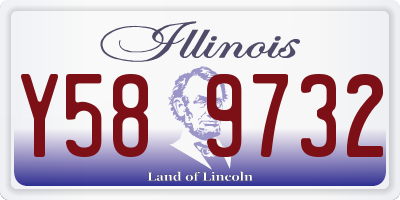 IL license plate Y589732