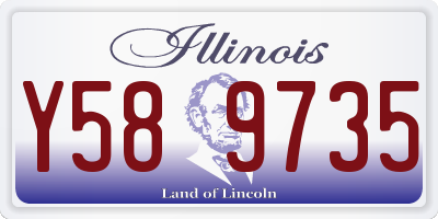 IL license plate Y589735