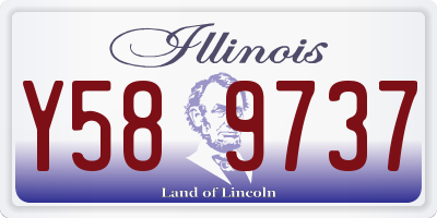 IL license plate Y589737