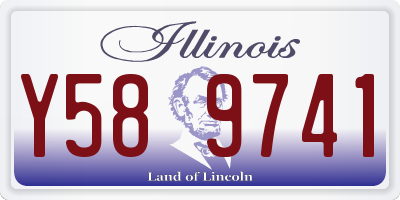 IL license plate Y589741