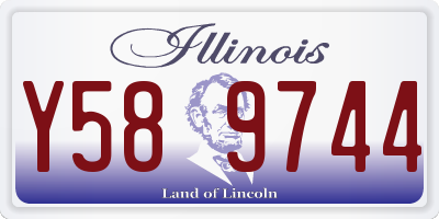 IL license plate Y589744