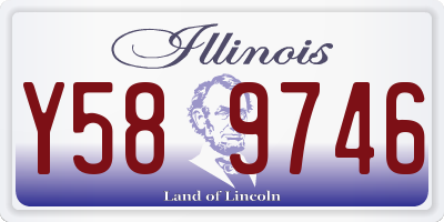 IL license plate Y589746