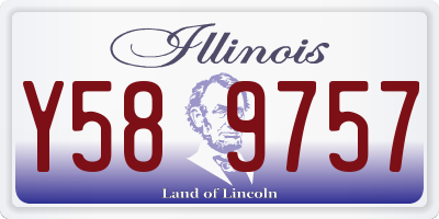 IL license plate Y589757
