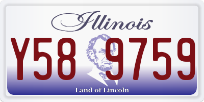 IL license plate Y589759