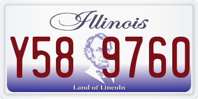 IL license plate Y589760