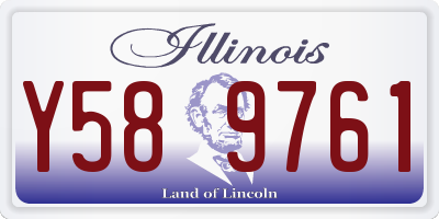 IL license plate Y589761