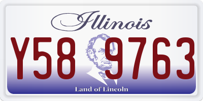 IL license plate Y589763
