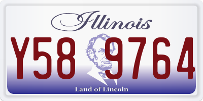 IL license plate Y589764