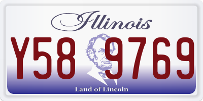 IL license plate Y589769