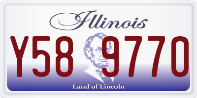 IL license plate Y589770