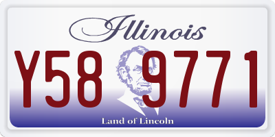 IL license plate Y589771