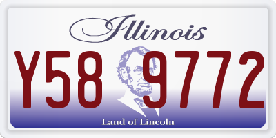 IL license plate Y589772