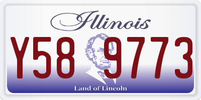 IL license plate Y589773