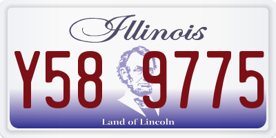 IL license plate Y589775