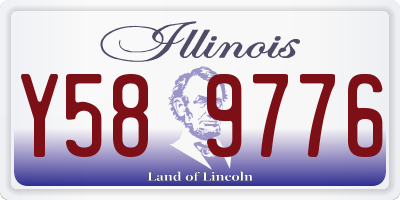 IL license plate Y589776