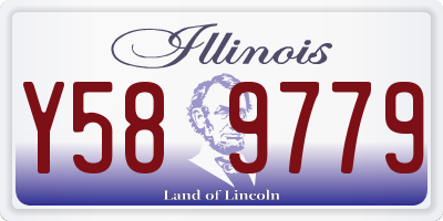 IL license plate Y589779