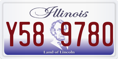 IL license plate Y589780