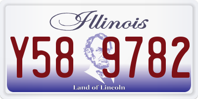 IL license plate Y589782