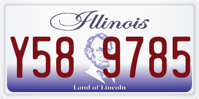 IL license plate Y589785