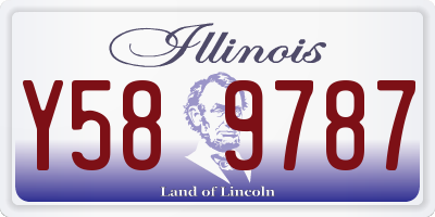 IL license plate Y589787