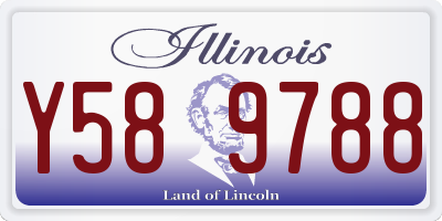 IL license plate Y589788