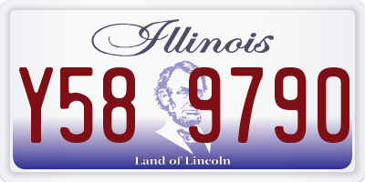 IL license plate Y589790
