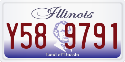 IL license plate Y589791