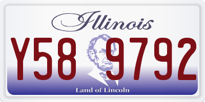 IL license plate Y589792