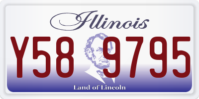 IL license plate Y589795