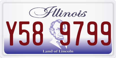 IL license plate Y589799
