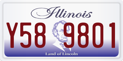 IL license plate Y589801