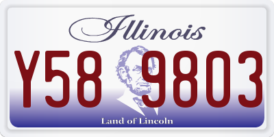 IL license plate Y589803
