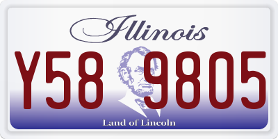 IL license plate Y589805