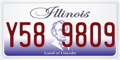 IL license plate Y589809