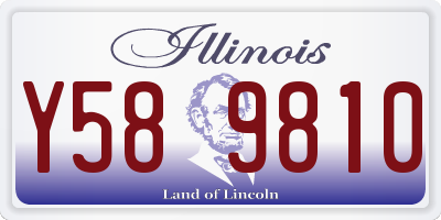 IL license plate Y589810