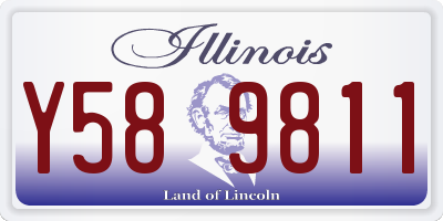 IL license plate Y589811