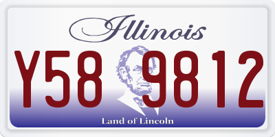 IL license plate Y589812