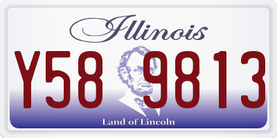 IL license plate Y589813