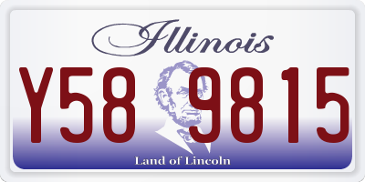 IL license plate Y589815