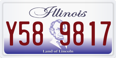 IL license plate Y589817