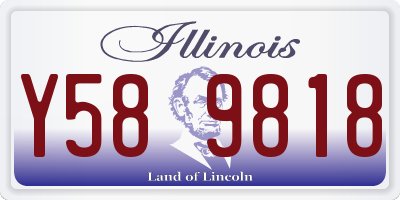 IL license plate Y589818