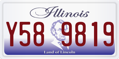 IL license plate Y589819