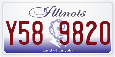 IL license plate Y589820
