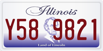 IL license plate Y589821