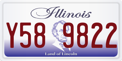 IL license plate Y589822