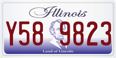IL license plate Y589823