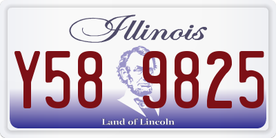 IL license plate Y589825