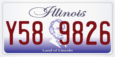 IL license plate Y589826